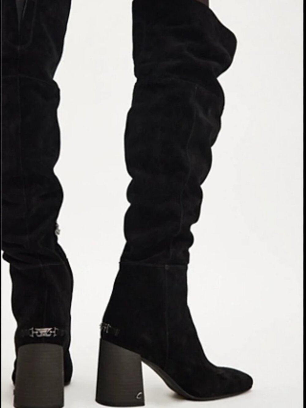 Circus NY by Sam Edelman Brigid Over-the-Knee Boots – Black Suede – Size 8.5W (B